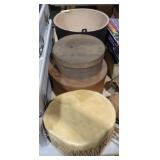 WOODEN BOXES, DRUM, PAIL