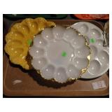 3 DEVILED EGG PLATES