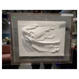 J JUHLIN NATIVE AMERICAN PRESSED PAPER ART 31x26