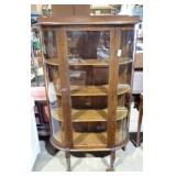 CURVED GLASS DISPLAY CASE 38x62