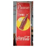 EARLY METAL COCA-COLA AD 18x54