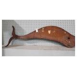 CUT METAL WHALE 41x13