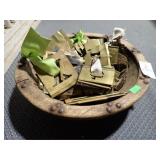 BRASS STENCILS + WOODEN BOWL