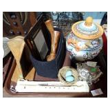 BOOKENDS, LIDDED POT, RECORDER, GORHAM DISH