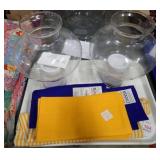 DANSK CANDLE HOLDERS AND NAPKINS