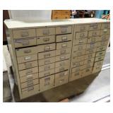 2 METAL MULTI-DRAWER FILING CABINETS