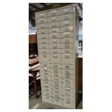 2 METAL MULTI-DRAWER FILE CABINETS