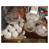 3 TRAYS CUT GLASS