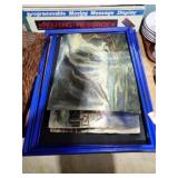 UNFRAMED ART PCS + BLUE FRAMES