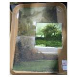 3 SMALL UNFRAMED LANDSCAPES