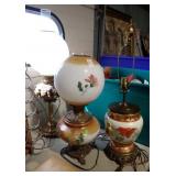 3 LAMPS, 2 GONE WITH THE WIND STYLE