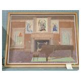 GIDEON COHEN O/B PARLOR SCENE 43x33