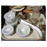 JAPANESE BOWLS, STONE CARVINGS, VASE, MORE