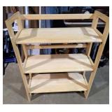 COLLAPSIBLE 3-TIER WOODEN SHELF