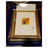 3 SMALL FRAMED ART PCS
