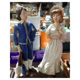 2 CERAMIC FIGURES 17'