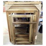 COLLECTION OF LARGE GILT FRAMES UP TO 34x40