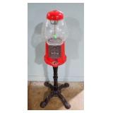 VINTAGE CAROUSEL GUMBALL MACHINE W/ STAND 38'