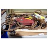 PULLEYS, SAFETY CABLES, MALLET