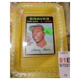 SLABBED HANK AARON BRAVES CARD