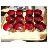 12 RUBY GLASSES