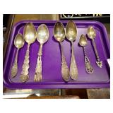 7 COLLECTIBLE STERLING SPOONS