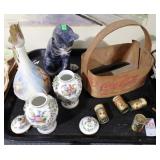 PINS, CHINA, COKE BASKET, COPENHAGEN CAT