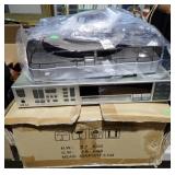 MEMOREX TURNTABLE + AKAI RECEIVER