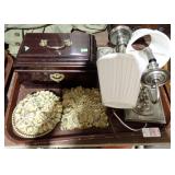 WALL LAMPS, JEWELRY BOX, PLAQUES