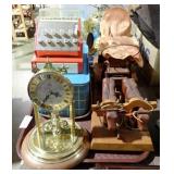 WAGON LAMP, CLOCK, TOY CALCULATOR, MORE