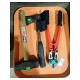 HATCHET, MALLET, BOLT CUTTERS