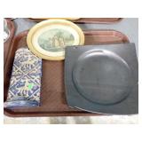 WALL CANDLEHOLDER, DECORATIVE PLATE, OVAL ART