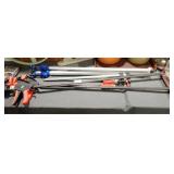 6 LG WOODWORKING CLAMPS