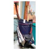 GOLF BAG W/ BASEBALL BAT, YOKE
