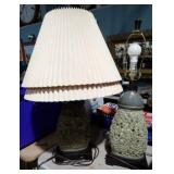 2 STONE MOSAIC TABLE LAMPS