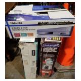WINDOW FAN, RADIATOR, DVD PLAYER