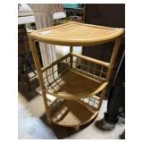 SMALL 3-TIER WOVEN CORNER SHELF