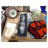 PATCHES, CLOCKS, MINIATURE FURNITURE