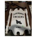 LANEBROOK COCKERS SIGN 2-SIDED 24x17
