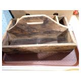 VINTAGE FLATWARE TRAY + CHEESE BOX