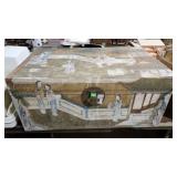 ORIENTAL PAINTED VELLUM TRUNK
