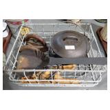 FIREPLACE POT, IRON BASKET