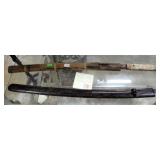 2 JAPANESE WWII SWORDS - AS FOUND