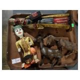 PUPPET & WOOD STATUES