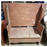 BENCH TABLE W/ STORAGE 48x47