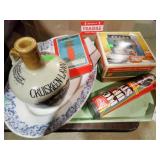 GAMES, PLATTER, WHISKEY JUG