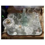 CUT GLASS & VINTAGE BOTTLES