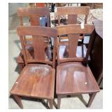 4 OAK CHAIRS