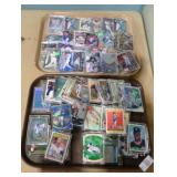 2 TRAYS SLABBED BASEBALL CARDS