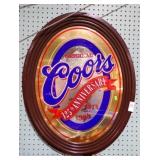 COORS ANNIVERSARY BAR SIGN 23x29
